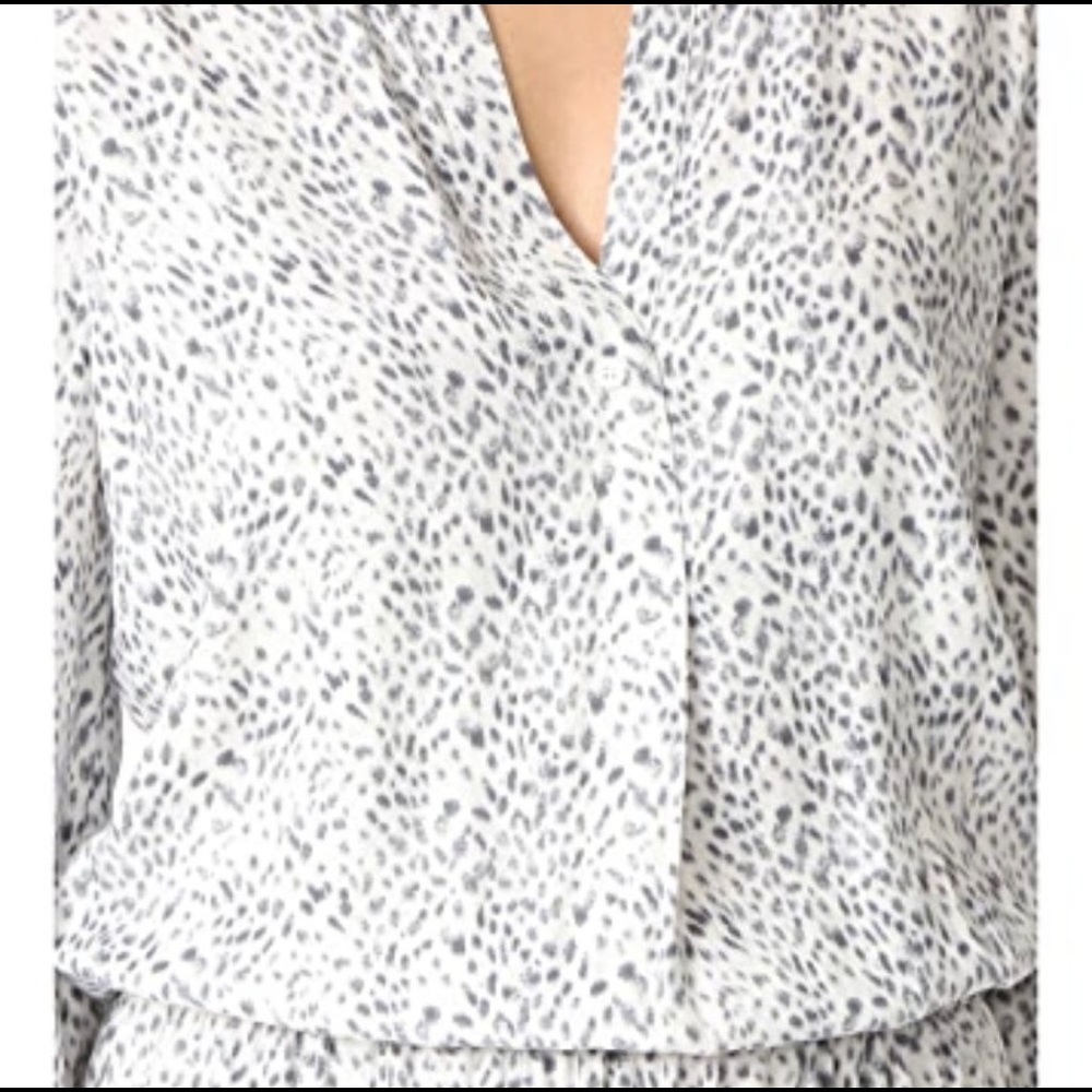 Joie Soft grey leopard print dress - Picture 3 of 5